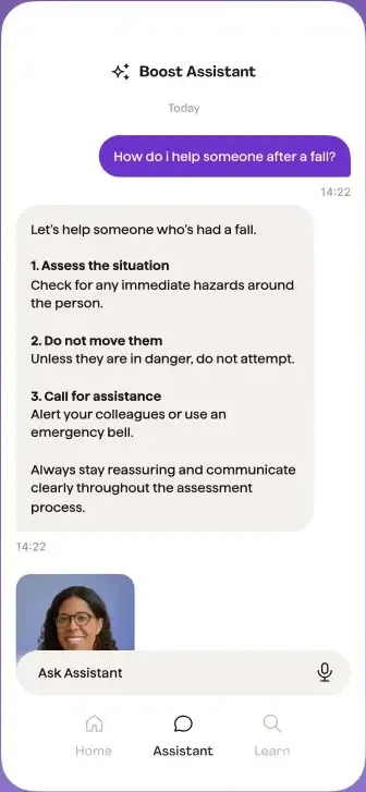 Boost Assistant Screen